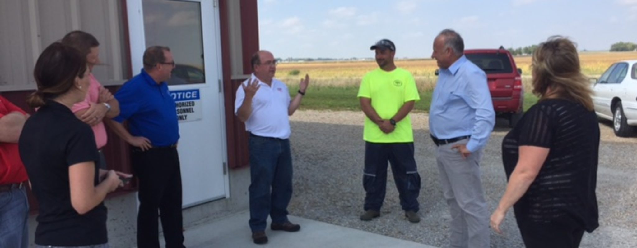 Congressman Steve King (Iowa) visits Christensen Farms Truck Wash