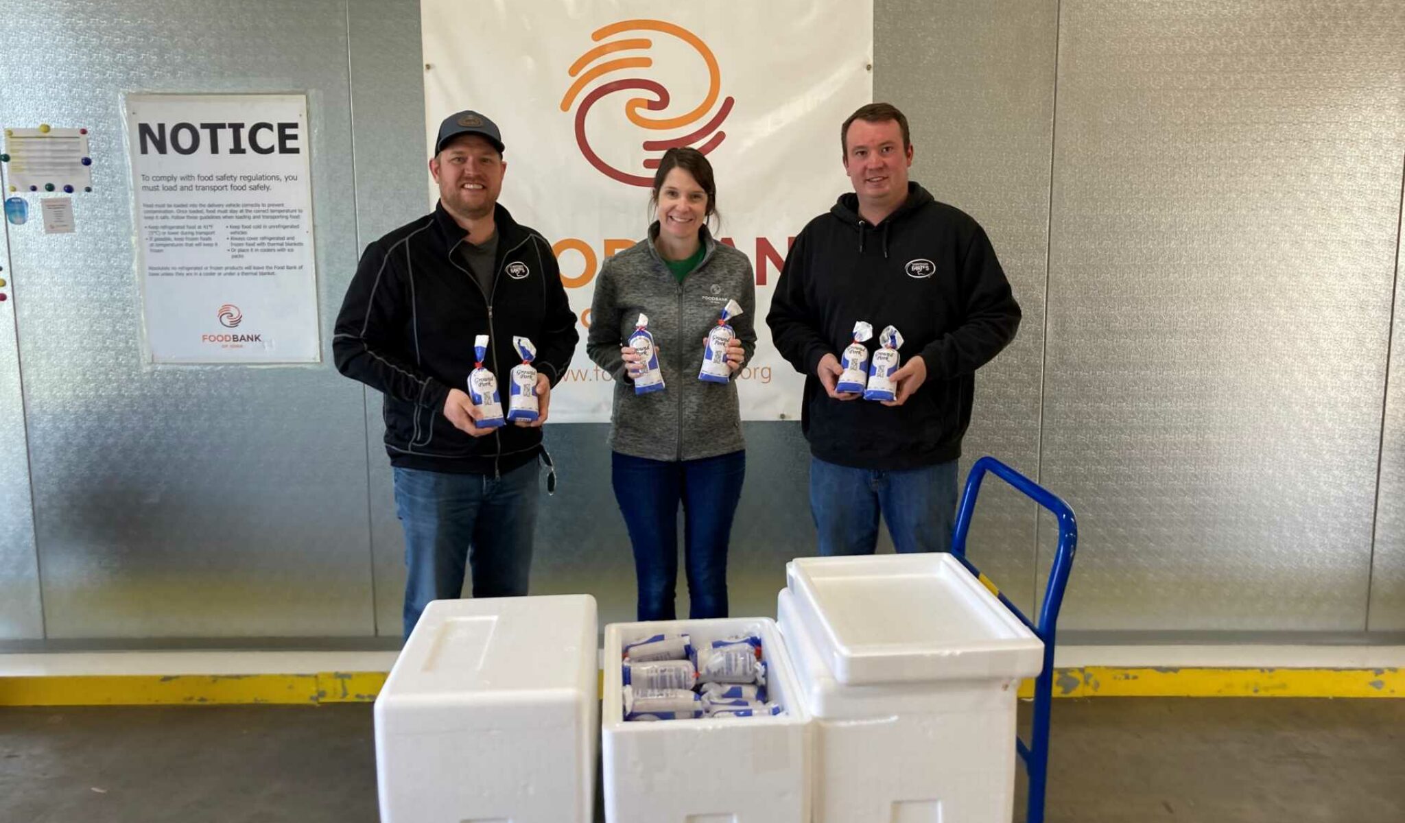 Christensen Farms’ Donates Pork to the Food Bank of Iowa