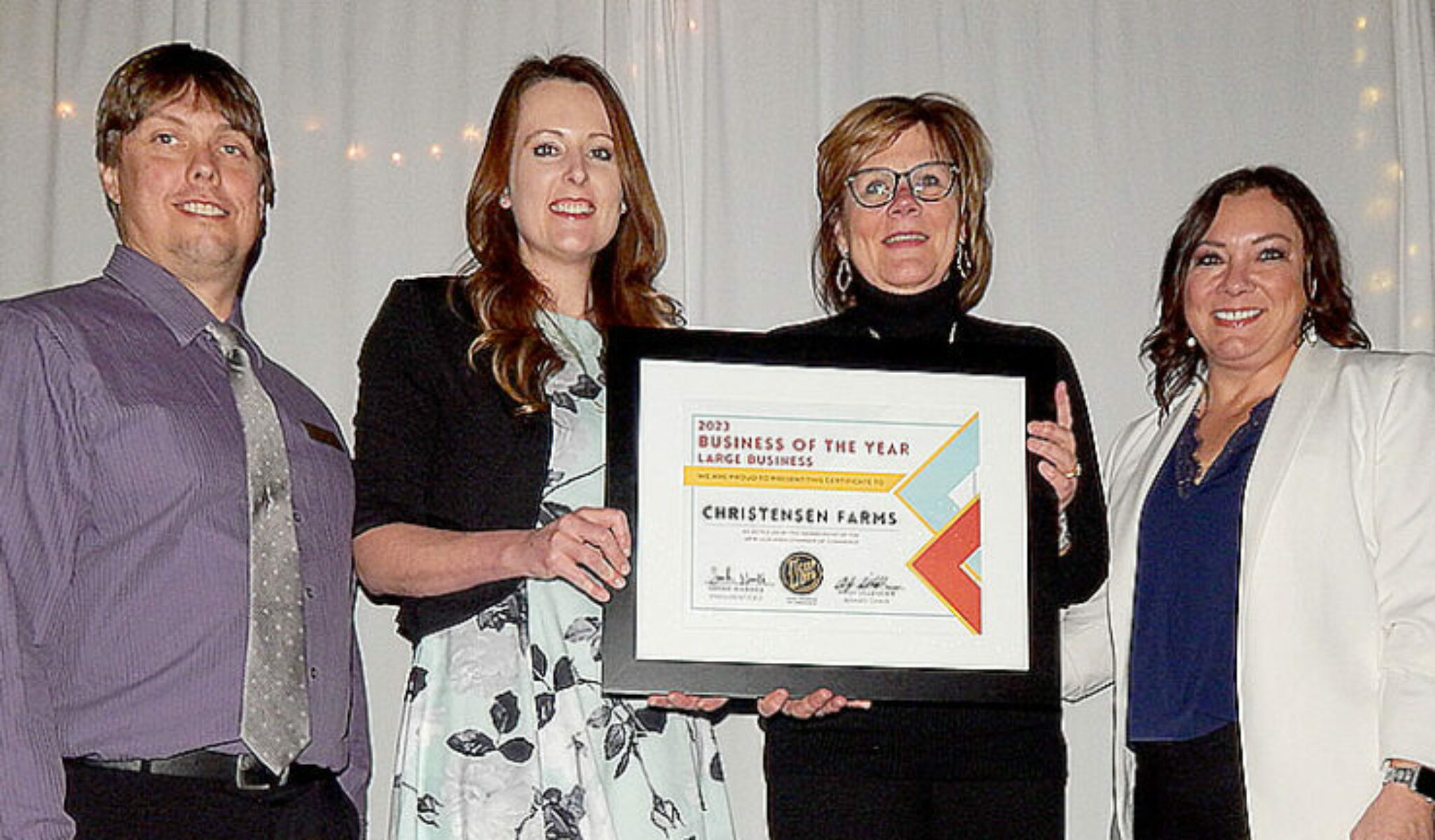 Christensen Farms Chosen as Large Business of the Year
