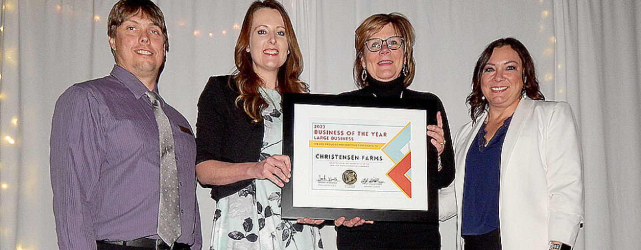 Christensen Farms Chosen as Large Business of the Year